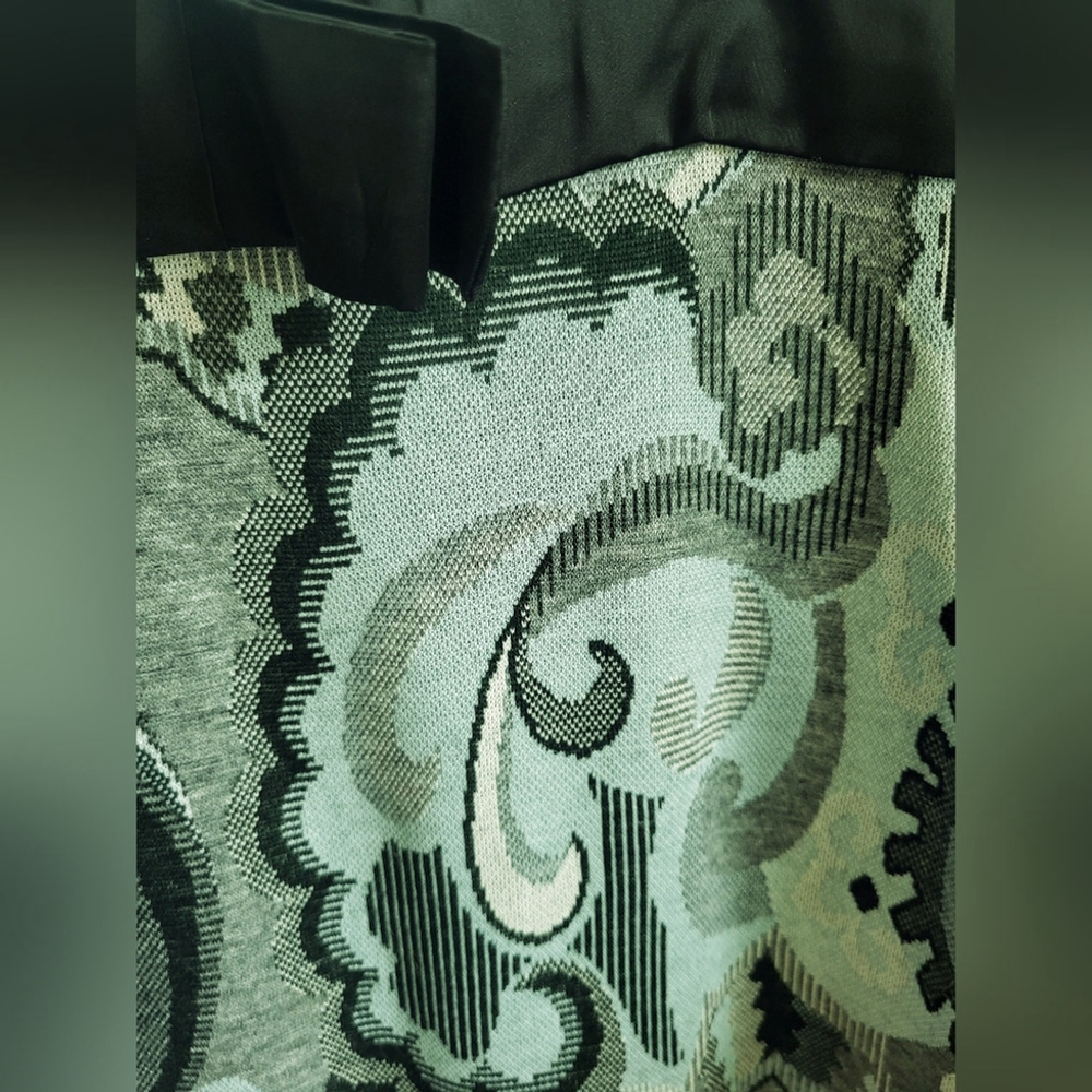 Vintage R&K Knits 1960s Mod Feather Cuff Dress - Picture 6 of 10